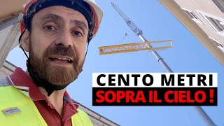 Autogrù alta 100m nel cuore della città.