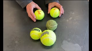 The effect of temperature on tennis ball bounce