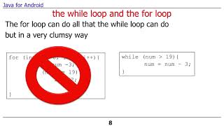 Indefinite loops - Java for Android