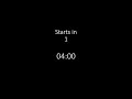 4 Minute Timer | Four Minute Focus Work/Study Countdown Timer