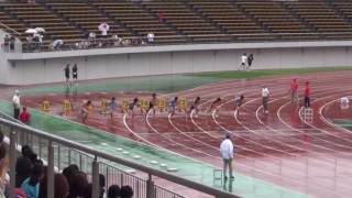 2016.06.25. 第27回徳島県中学校陸上競技大会 100M 男子1年 決勝