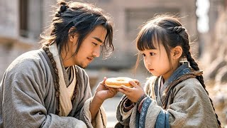 A little girl gives a beggar a cake, unaware he is the Emperor