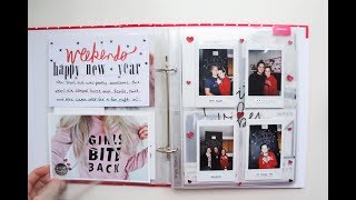 2017 Project Life Format and a Flip through of January 2017 in my 6x8 Project Life Album