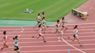 2016年度 兵庫中学陸上選手権 女子100m決勝（+0.7）