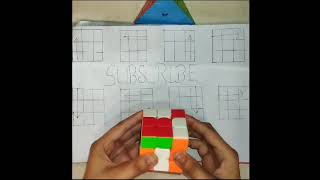 how to solve rubik's cube 3x3 - cube solve magic trick formula #shorts #viral