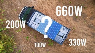 What Is The PERFECT Amount Of Solar For Van Life?