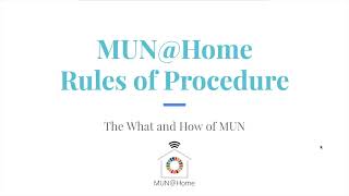 Rules of Procedure   MUN@Home