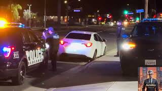#Redlands Police impound a car and two girls walk