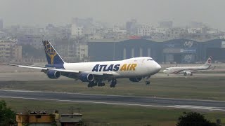 ATLAS Boeing 747-8F Arriving at Dhaka