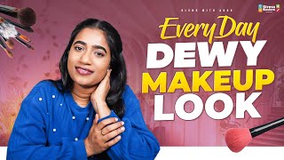 Achieving an Everyday Dewy Makeup Look - Step-by-Step Telugu Tutorial | Blend with Anoo