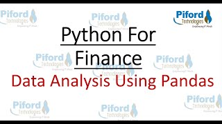 Python for Finance Basics | Pandas Tutorial