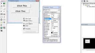 How to add Buttons in Visual Basic 6 0