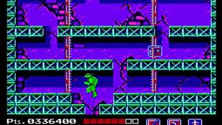 NES - Teenage Mutant Ninja Turtles - Spike Walls (Death)