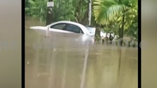 'റോഡാണെന്ന് വിചാരിച്ച് പോയതാ..നേരെ വെള്ളത്തിൽ...' കണ്ണൂരിൽ കാർ വെള്ളക്കെട്ടിൽ കുടുങ്ങി