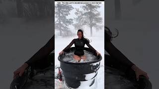 রাশিয়ার এই মেয়েটির এ কেমন অদ্ভুত কান্ড 😱  #shorts #snow