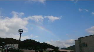 虹が出てました🌈 #青い森鉄道 浅虫温泉駅  #青森県 #青森市