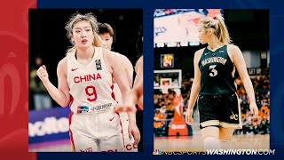 1-ON-1: Mystics rookie Li Meng discusses adjustment to WNBA basketball, teaches Wes Hall Mandarin