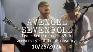 Avenged-sevenfold - Remenissions Live in 25th anniversary at the observatory 10/25/2024 [Multicam]