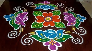 #rangoli #festival 🦚 beautiful 8*2 dots sankranti and New year Rangolis #rangoli #festival #muggulu