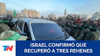 Ejército israelí confirma que recibió a las tres rehenes liberadas por Hamás