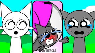 Sprunki Incredibox WENDA and GRAY react to SUS TikToks / Themselves / Memes - 23