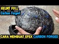 JANGAN BUANG DULU !  MENEMPA SAMPAH , Cara membuat Carbon forged dari bekas potongan carbon fiber