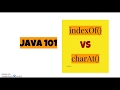 indexOf and charAt Methods in Java