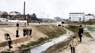 Łódź - ReFotografie - Jasień poniżej ujścia Dąbrówki 9.04.1933 / 9.04.2017