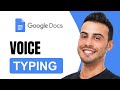 How To Voice Type On Google Docs | Tutorial (2025)