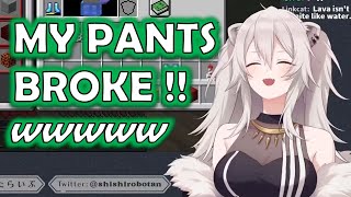 Shishiro Botan Breaks out in Laughter the moment THAT Pants Broke 【HOLOLIVE】【ENG SUB】