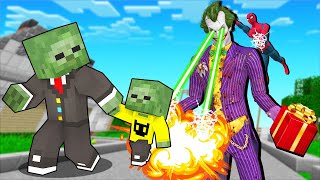 JOKER MUSTAFAYA SALDIRIYOR ÖRÜMCEK ADAM YARDIM ETTİ 😱 - Minecraft