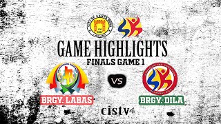 Brgy. Labas vs Brgy. Dila Final Game 1 Highlights