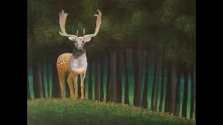 How to Paint a Deer/Stag in Acrylics Step-By-Step