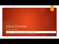 Java Tutorial - Session 13 - Relational Operators in Java