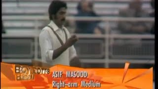 Asif Masood 9 Wickets (5/111 \u0026 4/ 49) at Edbgston | Pakistan Tour Of England 1971