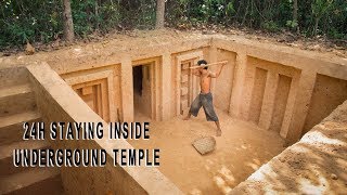 Build The Most Stunning Underground Temple as a Survival Shelter