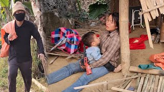 The poor mother and son's house was destroyed by a homeless man.