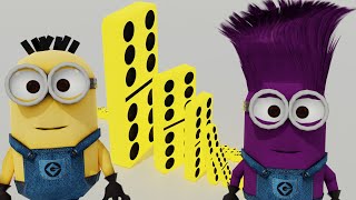 Minion & Dominoes Vs Purple Minion