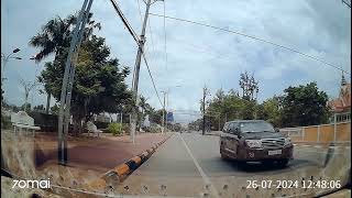 View of the way in pursat province Music trip from car's camera #travel #CSHVideo #driving #driver