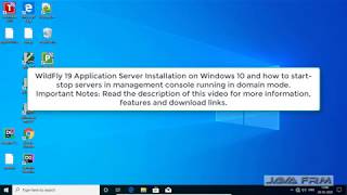 WildFly 19 Installation on Windows 10 and how to start-stop servers using console in domain mode