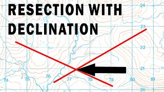 Declination when doing a resection