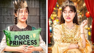 Poor Princess Adopted By Royal Family! Poor Princess Vs Rich Princess