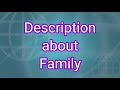 ഇംഗ്ലീഷിൽ family യെക്കുറിച്ച് കുറിപ്പ് തയ്യാറാക്കാം