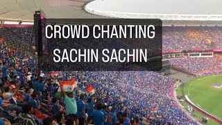 SACHIN, SACHIN CHANTS BY 130K FANS - THIS IS WHY SACHIN IS THE GOD OF CRICKET #sachintendulkar