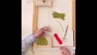 Árbol de Navidad 3/3 #telar #weavingtutorial #loom #learntoweave #weave #tissage  #tejerentelar ￼