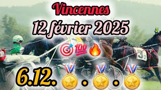 ♦️Direction Quinte demain Vincennes🎖Le boss + Le veinard 12/02/2025