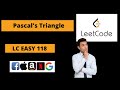 Pascal's triangle || Leetcode Easy 118