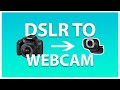 USE ANY CAMERA AS A WEBCAM (no camlink required)