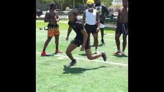 Justin Jefferson WR drills training with Receiver Factory