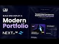 Build and Deploy an Amazing Developer Portfolio with Next JS and Framer Motion